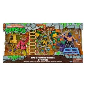 Teenage Mutant Ninja Turtles 4 Classic 1988 Remastered 6-Pk Action Figure Bundle